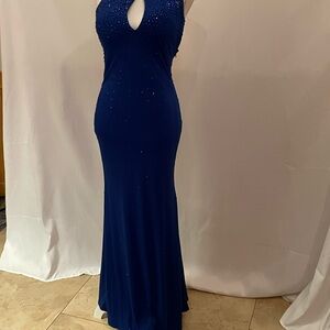 Jovani Royal Blue Maxi Dress